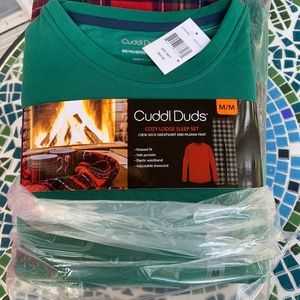 Cuddl Duds Mens plaid warm pj’s . NWT
